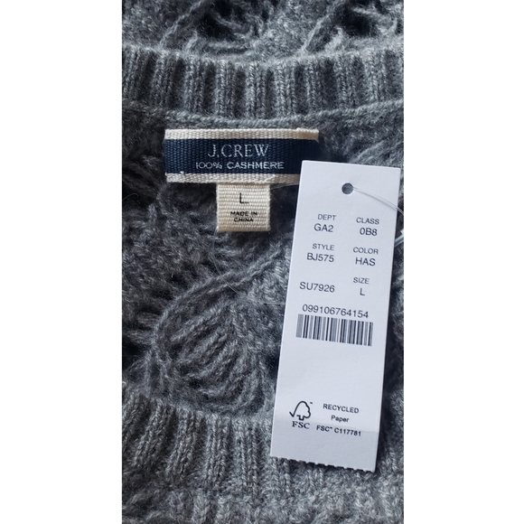21. J.Crew Cashmere pointelle sweater shell - Picture 11 of 11